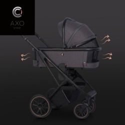 Gondola do wózka dziecięcego Cavoe Axo Shine French Grey